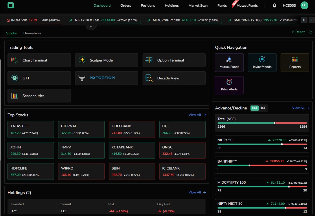 Stocks Dashboard