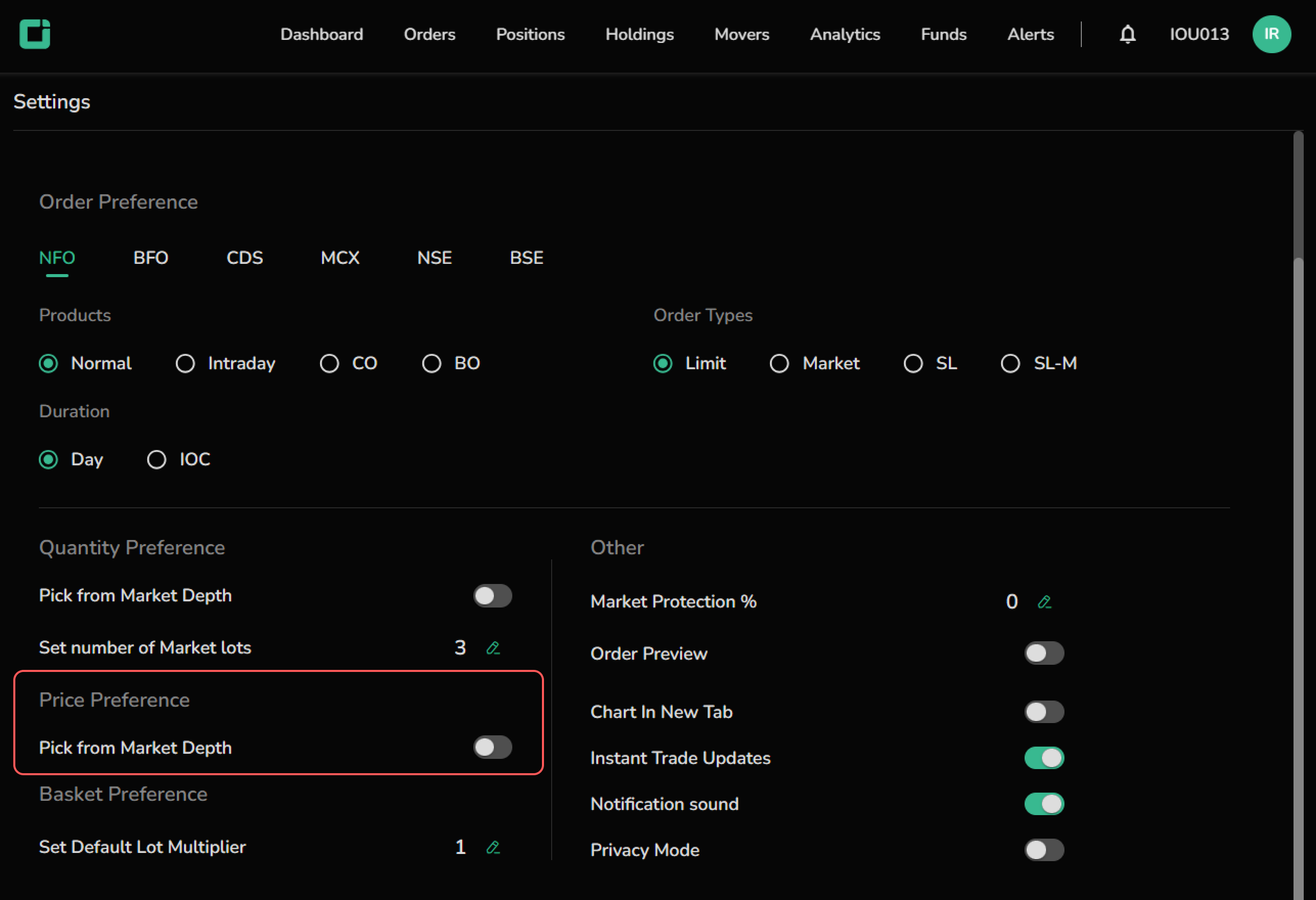 Price Preference